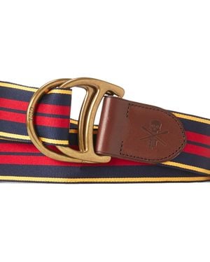 Polo Ralph Lauren Equestrian Grosgrain Belt - Red
