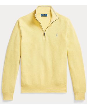 Polo Ralph Lauren Pullover Aus Baumwollpiqué - Gelb