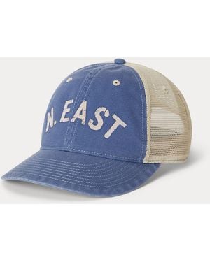 Ralph Lauren Washed Chino Trucker Cap - Blue
