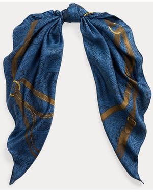 Ralph Lauren Big Pony Scarf Cover-Up in Blue | Lyst