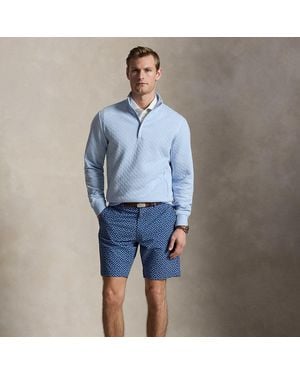 Ralph Lauren 23 Cm Tailored Fit Stretch Print Shorts - Blue