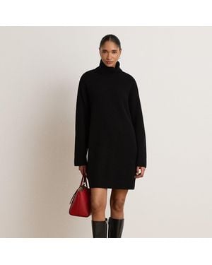 Ralph Lauren Woll-Kaschmir-Kleid Mit Rollkragen - Schwarz