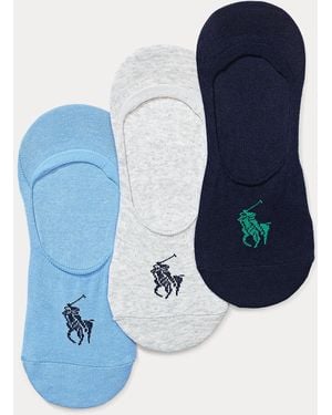 Polo Ralph Lauren Big Pony No-Show-Liner 3-Pack - Blue
