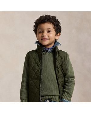 Polo Ralph Lauren Ralph Lauren Boy's Fleece-Lined Quilted Vest - Green