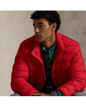 Polo Ralph Lauren Die Verstaubare Daunenjacke Colden - Rot