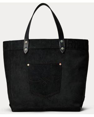 RRL Ledertragetasche - Schwarz