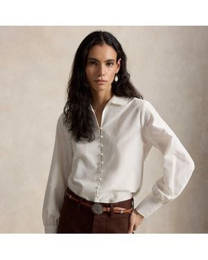 Polo Ralph Lauren Cotton-Silk Shirt - Gray