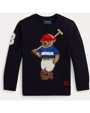 Polo Ralph Lauren Ralph Lauren Boy's Polo Bear Crewneck Sweater - Blue