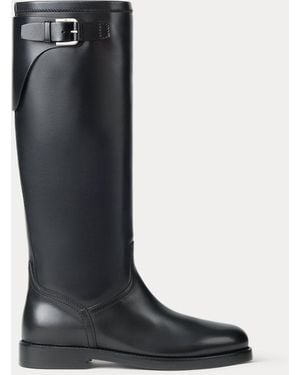 Ralph Lauren Sawyer Calfskin Boot - Black