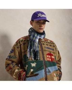 Polo Ralph Lauren Fleece Jas Met Pittoreske Afbeelding - Groen