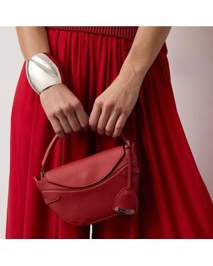 Ralph Lauren The Ralph Lauren Calfskin Mini Crossbody Bag - Red