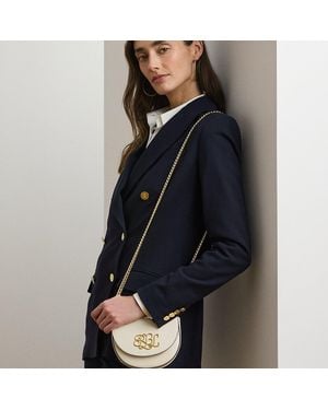 Ralph Lauren Leather Small Witley Crossbody - White
