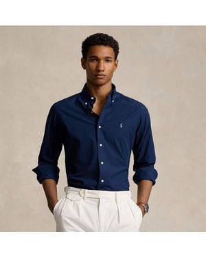 Polo Ralph Lauren Custom Fit Stretch Poplin Shirt - Blue