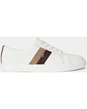 Ralph Lauren Sneaker Janson II in pelle - Bianco