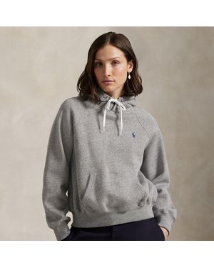 Polo Ralph Lauren Shrunken Fit Fleece Hoodie - Grey