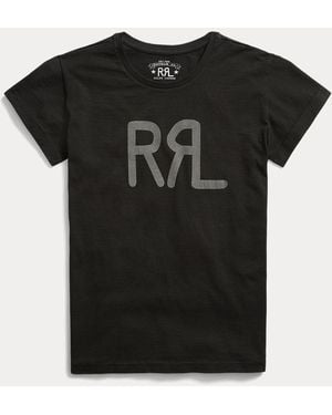 RRL Ralph Lauren - Camiseta de algodón con logotipo - Negro