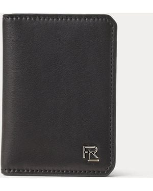 Ralph Lauren Kartenetui Aus Kalbsleder - Schwarz