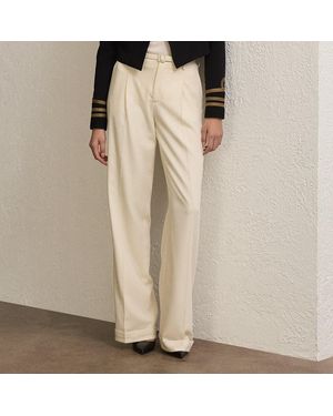 Ralph Lauren Acklie Wool Gabardine Trouser - Natural