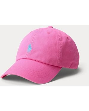 Ralph Lauren The Iconic Cotton Chino Ball Cap - Pink