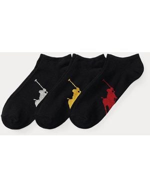 Polo Ralph Lauren Tre paia di calze Big Pony - Nero