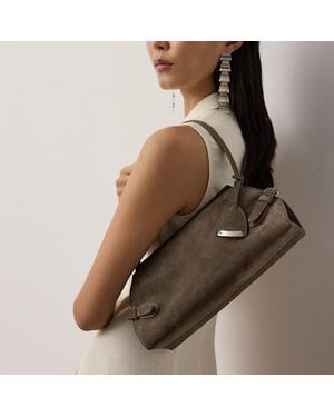 Ralph Lauren Kleine Wildleder-Schultertasche Ralph Lauren - Braun
