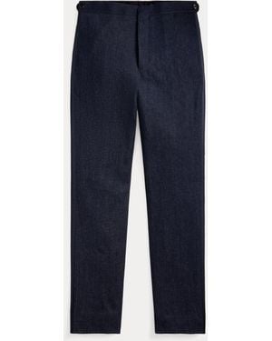 RRL Slim Fit Denim Tuxedo Trouser - Blue