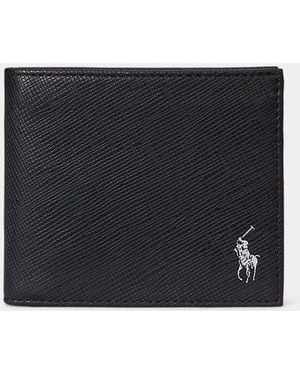 Ralph Lauren Portafoglio in pelle saffiano - Nero