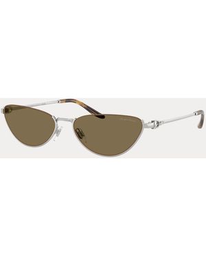 Ralph Lauren Stirrup Cat-Eye Sunglasses - Metallic
