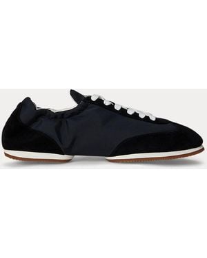 【Ralph Lauren】The Suede Pony Ballerina Sneaker The Mesh-Leather Pony Ballerina Sneaker