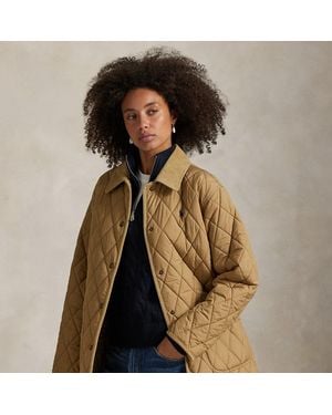 Polo Ralph Lauren Chaqueta Campera Con Acolchado De Rombos - Azul