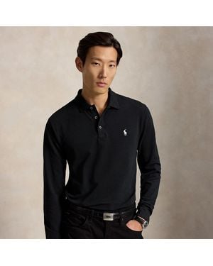 Polo Ralph Lauren Custom Slim Fit Stretch Mesh Polo Shirt - Black