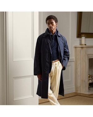 Ralph Lauren Handgeschneiderter Balmacaan-Mantel - Blau