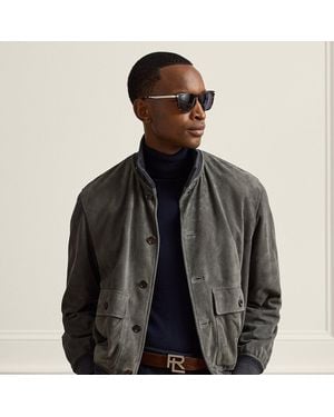 Ralph Lauren Chaqueta De Ante - Gris