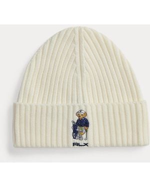 Ralph Lauren Ralph Lauren Polo Bear Wool Beanie - Natural