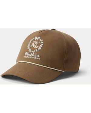 Ralph Lauren Wimbledon Silk Twill Cap - Brown