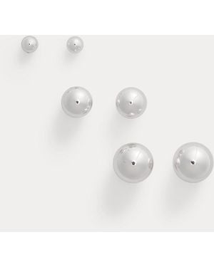 Ralph Lauren Tone Earring Set - White