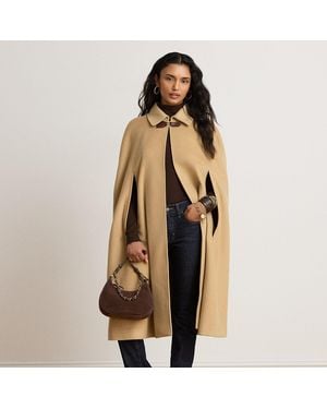 Ralph Lauren Wool-Blend Cape - Natural
