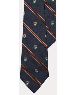 Polo Ralph Lauren Vintage Zijden Repp Stropdas - Blauw
