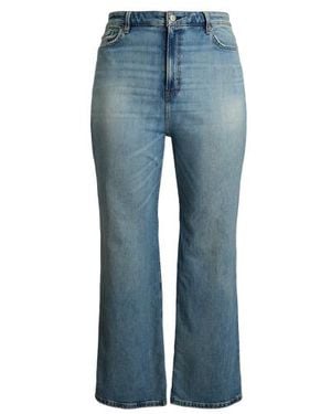 Ralph Lauren Taglie Plus - Jeans a vita alta e gamba larga - Blu