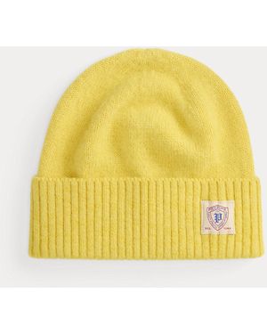Polo Ralph Lauren Brushed Wool Beanie - Yellow