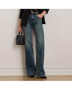 Ralph Lauren High-Rise Flare Jean - Blue
