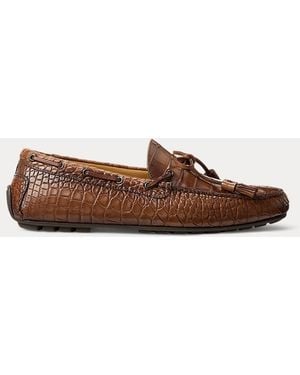 Ralph Lauren Ralph Lauren Harold Alligator Tassel Driver - Brown