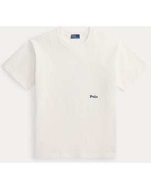 Polo Ralph Lauren Big Pony Cotton Crewneck Tee - White