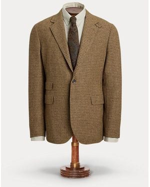RRL Karierte Anzugjacke Aus Wolle - Grün