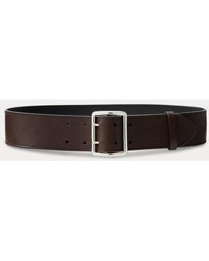 Ralph Lauren Ralph Lauren Calfskin Double-Prong Belt - Black