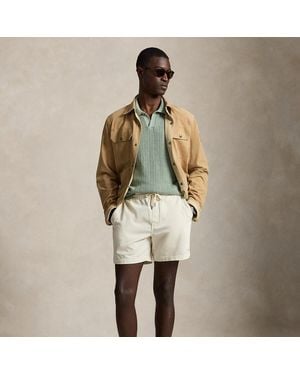 Polo Ralph Lauren Polo Prepster Corduroy Short, Lengte Van 15 Cm - Naturel