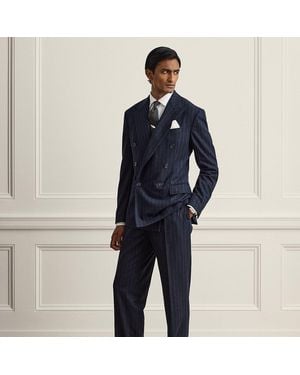 Ralph Lauren Ralph Lauren Hand-Tailored Chalk-Stripe Suit - Blue