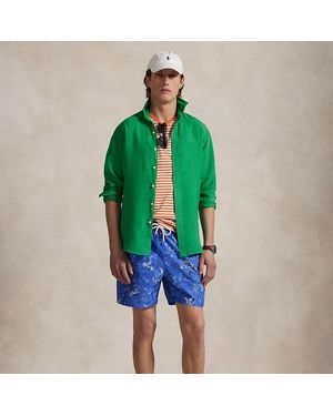 Ralph Lauren 5.75-Inch Traveler Classic Swim Trunk - Green