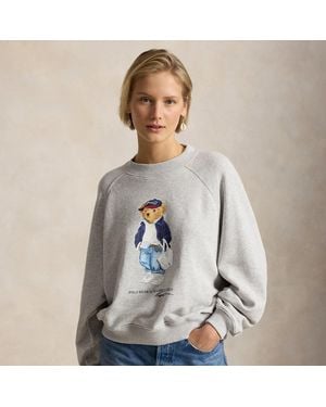 Ralph Lauren Polo Bear Lightweight Fleece Crewneck - Gray