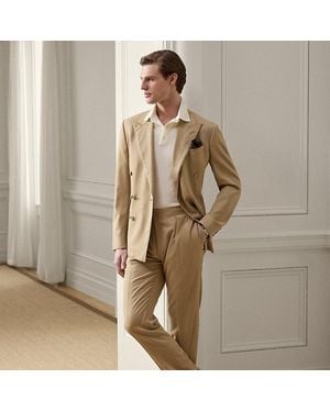 Ralph Lauren Pantalón Gregory De Lana Hecho A Mano - Neutro